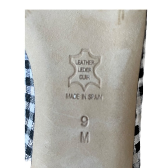 Jon Josef Marni Black and White Gingham Women's Flats Size 9 - Picture 8 of 9